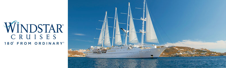 Windstar anchored off Mykonos, Italy