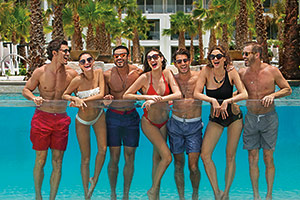 Group in Pool, Breathless Resorts
